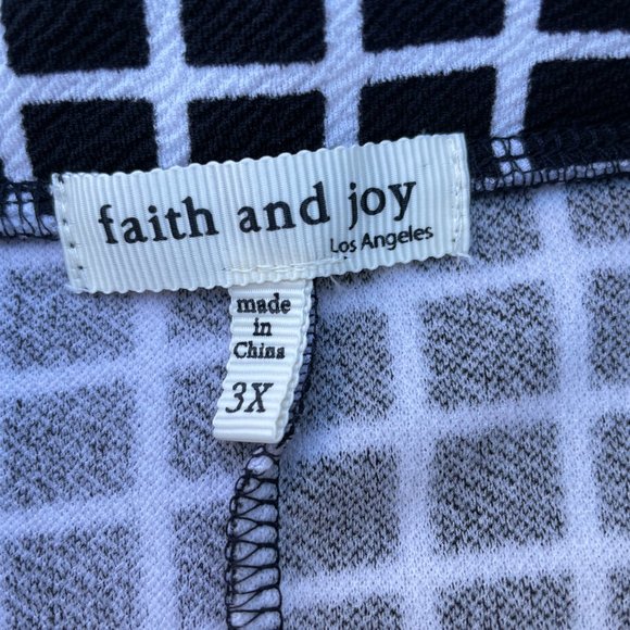 Faith and Joy Women Skirt White and White A line Skirt Size 3X - Picture 5 of 13